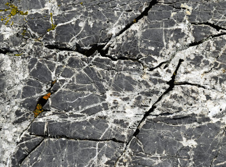 abstract background or texture detail on cracks limestone blocks