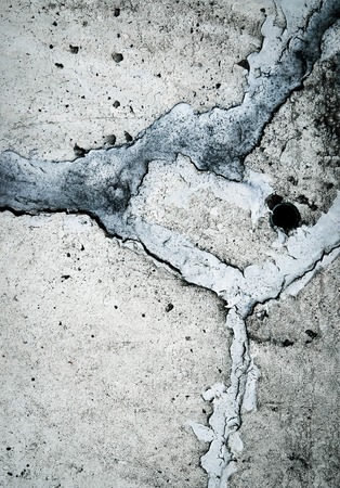 abstract background or texture Concrete with cracks filled with sealantの写真素材