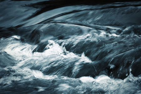 abstract background blue and gray wild river