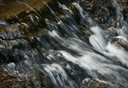 nature abstract background veil with white river waterの写真素材