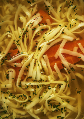 food background detail pasta in a soupの写真素材