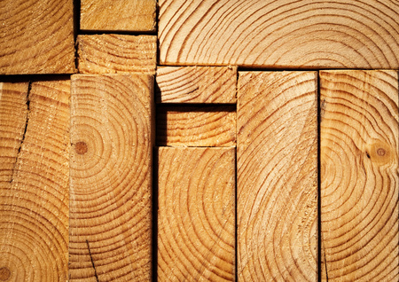 abstract background or texture detail on cut of wooden beamの写真素材