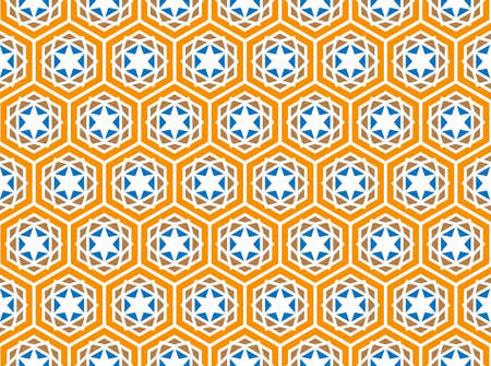 Background or textile hexagonal winter elementの写真素材