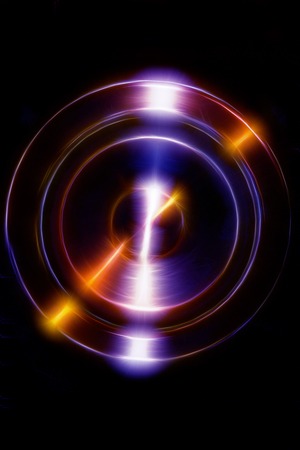 Audio music Speaker with fractal color effectの写真素材