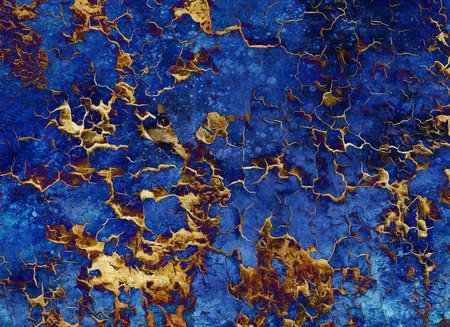 abstract gold background, color collage with spots and desert crackle. And gold structure. Money conceptの写真素材