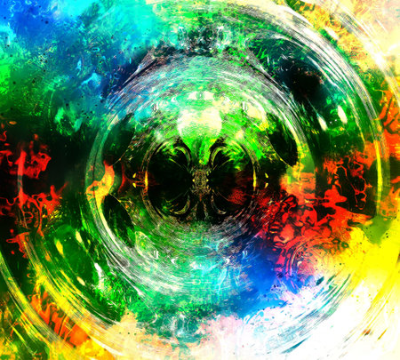 Abstract colorful background with motion, dynamic and movement concept.