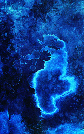 Grunge vintage background, blue color. Color abstract background.の写真素材