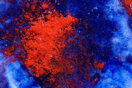 Beautiful Color Snow. Detail structure in snow.の写真素材