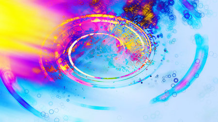 fresh modern style design backround with abstract multicolor layered pattern