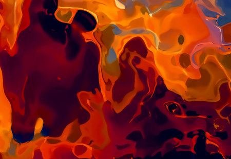Color abstract background. flame structure. Computer collage. Earth Concept.