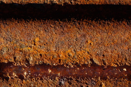 old metal iron rust texture. Brown background.