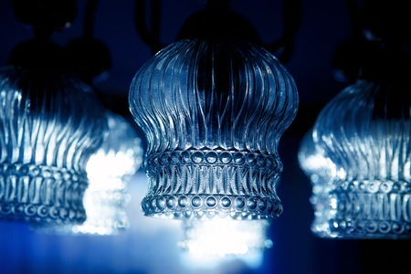 glass ornamental lustre. Blur background. Blur color.の写真素材