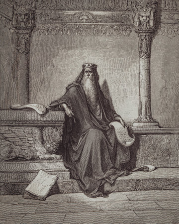 Graphic art from Gustave Dore published in The Holy Bible.のeditorial素材