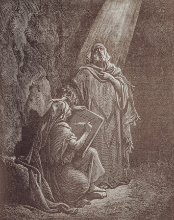 Graphic art from Gustave Dore published in The Holy Bible.のeditorial素材