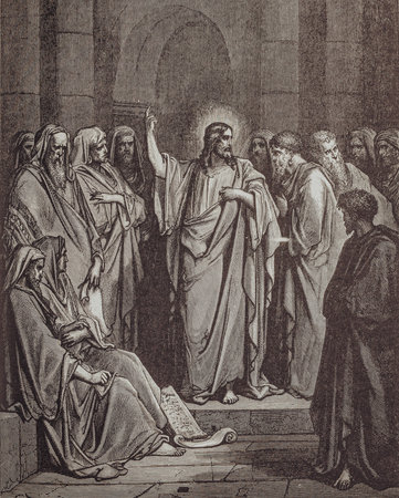 Graphic art from Gustave Dore published in The Holy Bible.