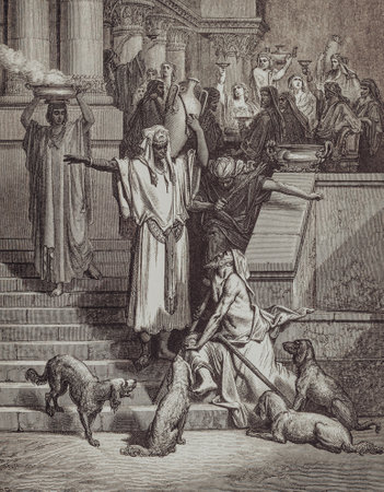 Graphic art from Gustave Dore published in The Holy Bible.のeditorial素材