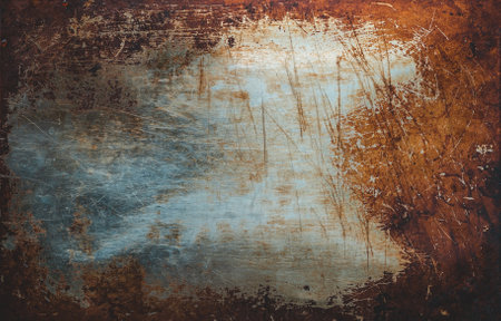 old metal iron rust texture. Brown background.の写真素材