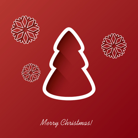Christmas card vector illustration design suitable for party invitations, christmas greetings or promotion, etc.のイラスト素材