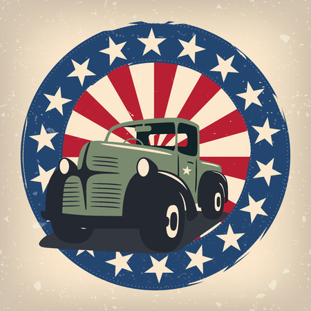 Veterans day badge eps10 vector illustration for posters, flyers, decoration etc.のイラスト素材