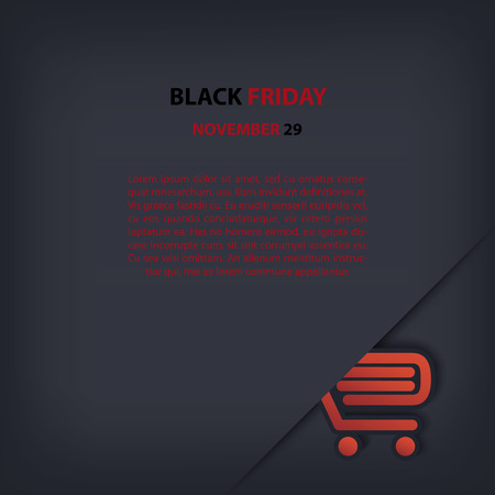 Black Friday sales illustration suitable for advertising, vouchers, gift cards, posters. のイラスト素材