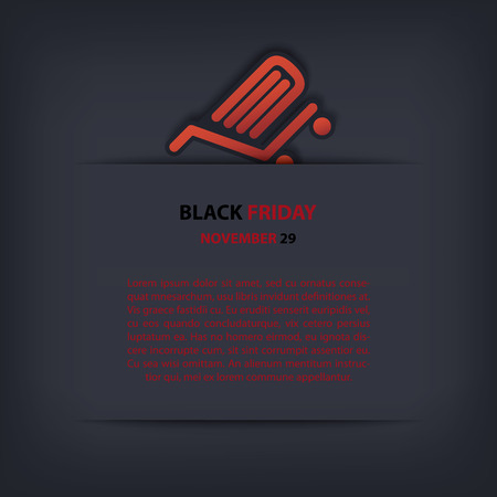 Black Friday sales illustration suitable for advertising, vouchers, gift cards, posters. のイラスト素材