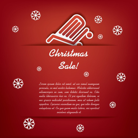 Christmas sales illustration suitable for advertising, vouchers, gift cards, posters. のイラスト素材