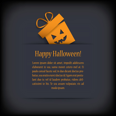 Halloween card design with presents. のイラスト素材