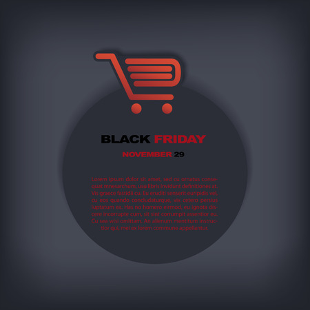 Black friday discount tag or sticker with different reductions. Eps10 vector illustration suitable for e-shop or advertising.のイラスト素材