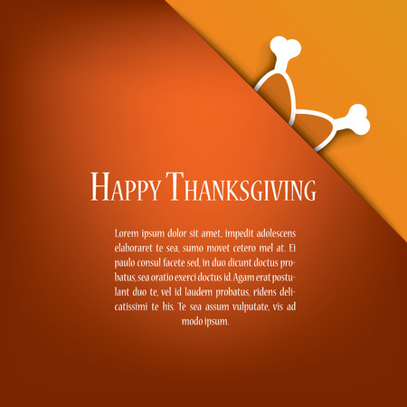 Thanksgiving card vector design with traditional turkey. Eps10 vector illustration suitable for cards, flyers, posters, invitationsのイラスト素材