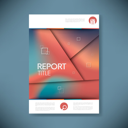 Brochure or annual report cover with abstract background and space for your text. Eps10 vector illustrationのイラスト素材
