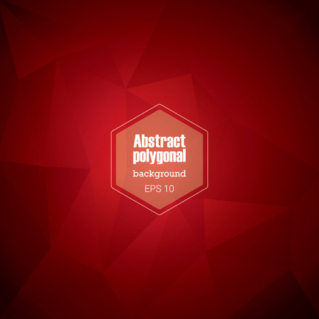 Abstract polygonal background with geometric triangle shapes. Red gradient backdrop suitable for posters, flyers, infographics, website, applicationsのイラスト素材