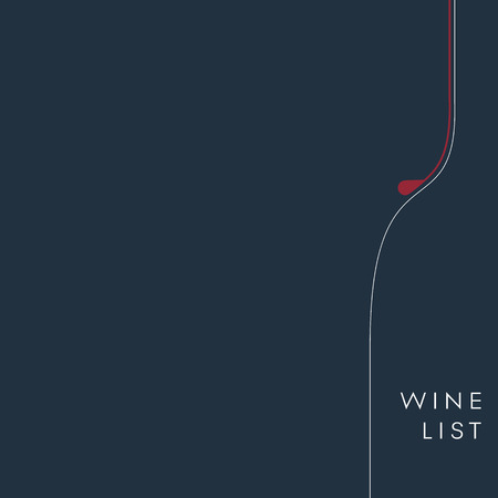 Wine list background. Alcohol menu template. Drinks and beverages vector. Eps10 vector illustration.のイラスト素材