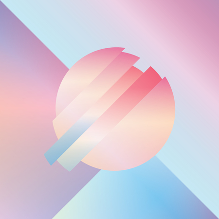Material design abstract vector background with geometric isometric shapes.のイラスト素材