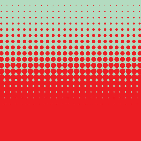 Halftone vintage vector background with bright red vivid color.のイラスト素材