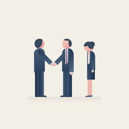 Business inequality issue vector concept. Unfair and unequal treatment of women in careers, promotion.のイラスト素材