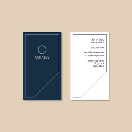 Elegant dark minimal design business card vector template. Abstract lines on background.のイラスト素材
