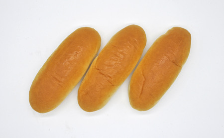 bread isolated on whiteの写真素材