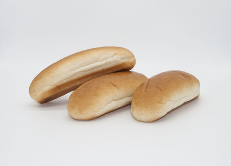 Bread isolated on whiteの写真素材