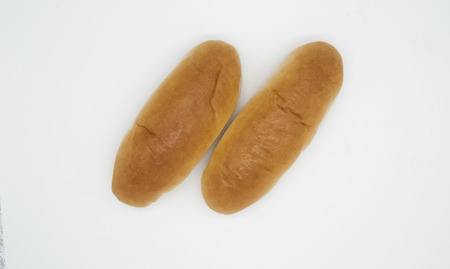 Bread isolated on whiteの写真素材