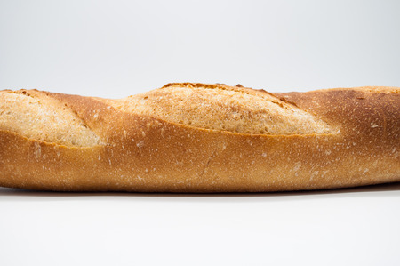 Bread isolated on whiteの写真素材