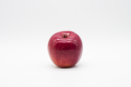 Red Apple Fruit isolated on whiteの写真素材
