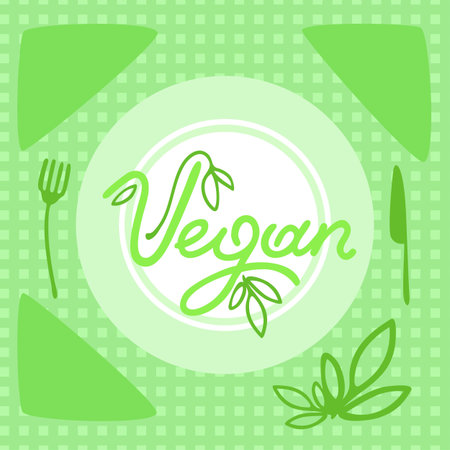 vegan dishのイラスト素材