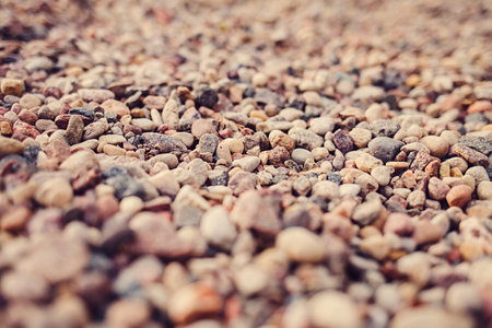 colored stones in blur. space for text