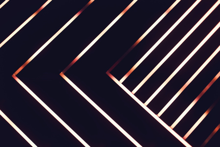 Abstract technology background. Glowing lines on black backgroundの写真素材