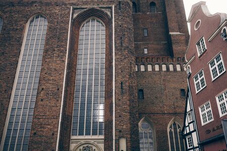 old historic Church building in Polandの写真素材