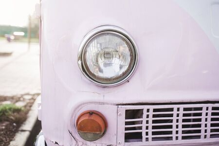 Photo headlights classic vintage retro carの写真素材
