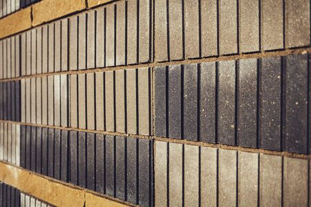 Office building wall. brick backgroundの写真素材