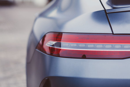 Rear stop LED light of modern carの写真素材