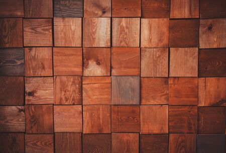 Wood texture background, natural interior with wood wallの写真素材