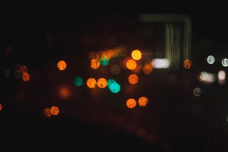 glitter bokeh lights bokeh defocused backgroundの写真素材